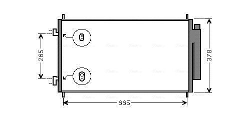 Obrázok Kondenzátor klimatizácie AVA QUALITY COOLING  HD5214D