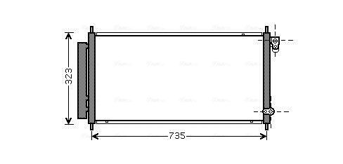Obrázok Kondenzátor klimatizácie AVA QUALITY COOLING  HD5222D