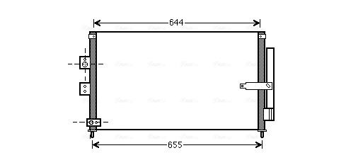 Obrázok Kondenzátor klimatizácie AVA QUALITY COOLING  HD5223D
