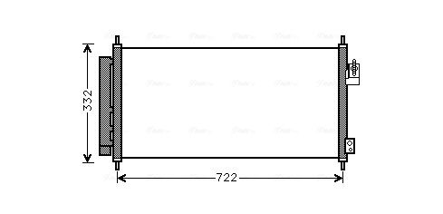 Obrázok Kondenzátor klimatizácie AVA QUALITY COOLING  HD5248D