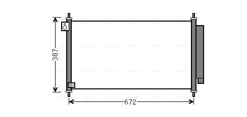 Obrázok Kondenzátor klimatizácie AVA QUALITY COOLING  HD5276D