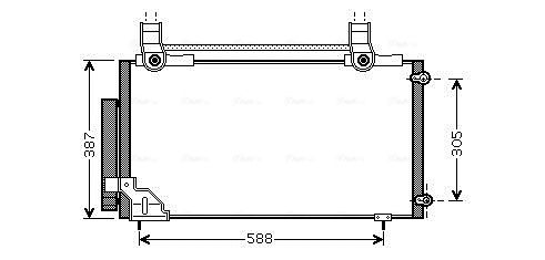 Obrázok Kondenzátor klimatizácie AVA QUALITY COOLING  HDA5186D