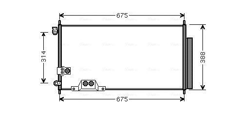 Obrázok Kondenzátor klimatizácie AVA QUALITY COOLING  HDA5239D