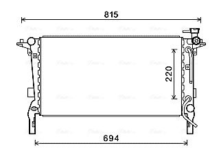 Obrázok Chladič motora AVA QUALITY COOLING  HY2242