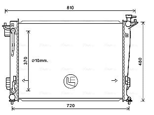 Obrázok Chladič motora AVA QUALITY COOLING  HY2372