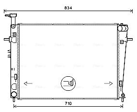 Obrázok Chladič motora AVA QUALITY COOLING  HY2387