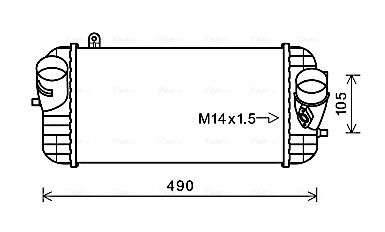 Obrázok Chladič plniaceho vzduchu AVA QUALITY COOLING  HY4326