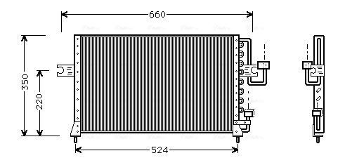 Obrázok Kondenzátor klimatizácie AVA QUALITY COOLING  HY5045