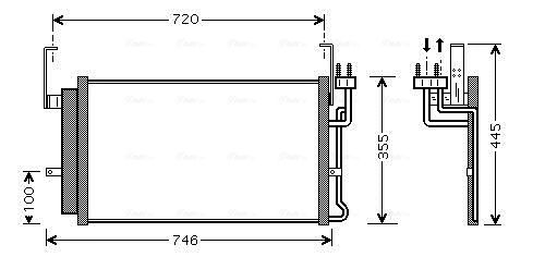 Obrázok Kondenzátor klimatizácie AVA QUALITY COOLING  HY5084D