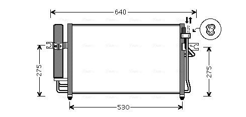 Obrázok Kondenzátor klimatizácie AVA QUALITY COOLING  HY5087D