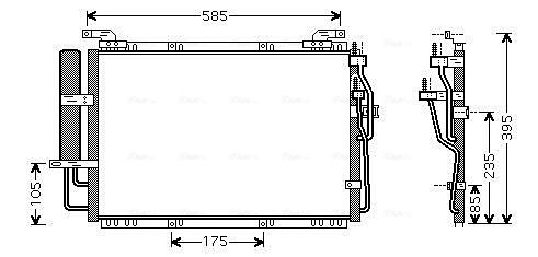 Obrázok Kondenzátor klimatizácie AVA QUALITY COOLING  HY5091D