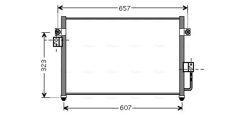 Obrázok Kondenzátor klimatizácie AVA QUALITY COOLING  HY5134