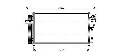 Obrázok Kondenzátor klimatizácie AVA QUALITY COOLING  HY5178D