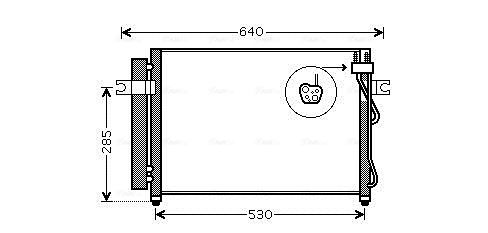 Obrázok Kondenzátor klimatizácie AVA QUALITY COOLING  HY5195D