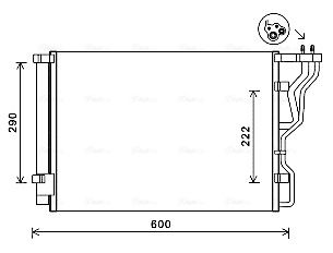 Obrázok Kondenzátor klimatizácie AVA QUALITY COOLING  HY5299D