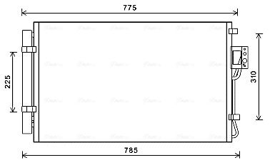 Obrázok Kondenzátor klimatizácie AVA QUALITY COOLING  HY5311D