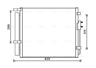 Obrázok Kondenzátor klimatizácie AVA QUALITY COOLING  HY5343D