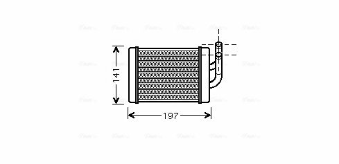 Obrázok Výmenník tepla vnútorného kúrenia AVA QUALITY COOLING  HY6158