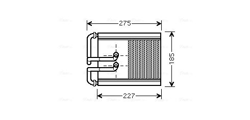 Obrázok Výmenník tepla vnútorného kúrenia AVA QUALITY COOLING  HY6168