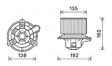 Obrázok Vnútorný ventilátor AVA QUALITY COOLING  HY8553