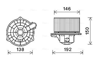 Obrázok Vnútorný ventilátor AVA QUALITY COOLING  HY8554