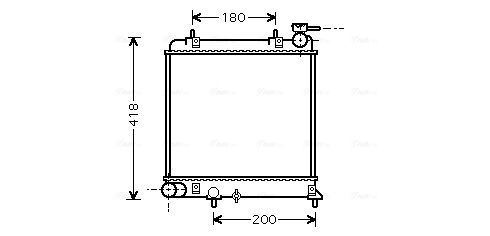 Obrázok Chladič motora AVA QUALITY COOLING  HYA2085
