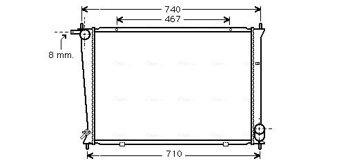 Obrázok Kondenzátor klimatizácie AVA QUALITY COOLING  HY5116