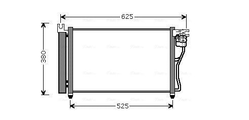 Obrázok Kondenzátor klimatizácie AVA QUALITY COOLING  HYA5164D