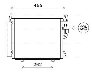 Obrázok Kondenzátor klimatizácie AVA QUALITY COOLING  HYA5241D