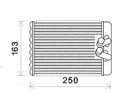 Obrázok Výmenník tepla vnútorného kúrenia AVA QUALITY COOLING  HYA6232