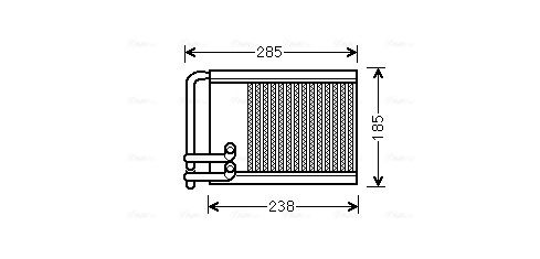 Obrázok Výmenník tepla vnútorného kúrenia AVA QUALITY COOLING  HYA6317