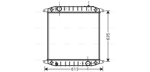 Obrázok Chladič motora AVA QUALITY COOLING  IV2078