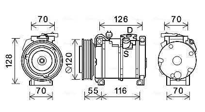 Obrázok Vnútorný ventilátor AVA QUALITY COOLING  LC8101