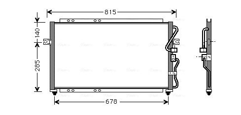 Obrázok Kondenzátor klimatizácie AVA QUALITY COOLING  KA5014