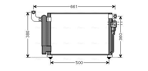 Obrázok Kondenzátor klimatizácie AVA QUALITY COOLING  KA5082D