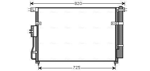 Obrázok Kondenzátor klimatizácie AVA QUALITY COOLING  KA5112D