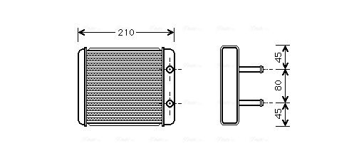 Obrázok Výmenník tepla vnútorného kúrenia AVA QUALITY COOLING  KA6008