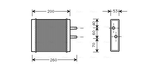 Obrázok Výmenník tepla vnútorného kúrenia AVA QUALITY COOLING  KA6009