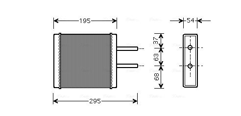 Obrázok Výmenník tepla vnútorného kúrenia AVA QUALITY COOLING  KA6047