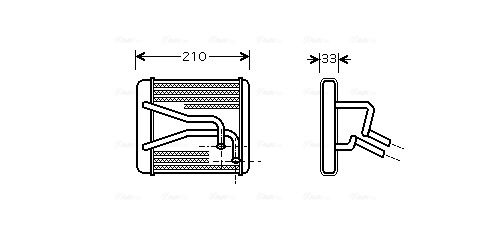 Obrázok Výmenník tepla vnútorného kúrenia AVA QUALITY COOLING  KA6049