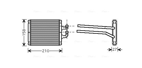 Obrázok Výmenník tepla vnútorného kúrenia AVA QUALITY COOLING  KA6067