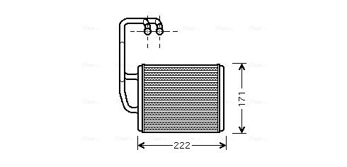 Obrázok Výmenník tepla vnútorného kúrenia AVA QUALITY COOLING  KA6076