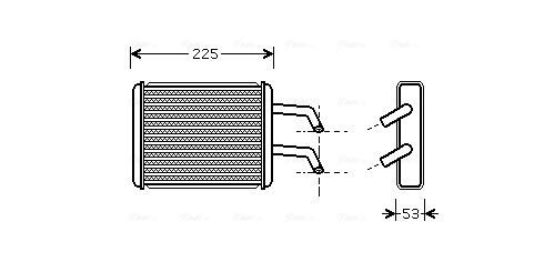 Obrázok Výmenník tepla vnútorného kúrenia AVA QUALITY COOLING  KA6109