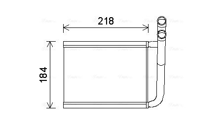 Obrázok Výmenník tepla vnútorného kúrenia AVA QUALITY COOLING  KA6166