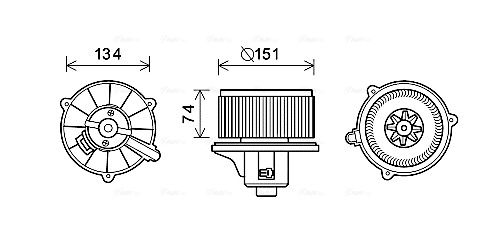 Obrázok Vnútorný ventilátor AVA QUALITY COOLING  KA8227