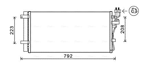 Obrázok Kondenzátor klimatizácie AVA QUALITY COOLING  KAA5148D