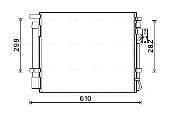 Obrázok Kondenzátor klimatizácie AVA QUALITY COOLING  KAA5149D