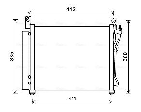 Obrázok Kondenzátor klimatizácie AVA QUALITY COOLING  KAA5158D