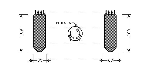 Obrázok vysúżač klimatizácie AVA QUALITY COOLING  KAD042