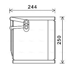 Obrázok Výparník klimatizácie AVA QUALITY COOLING  KAV199